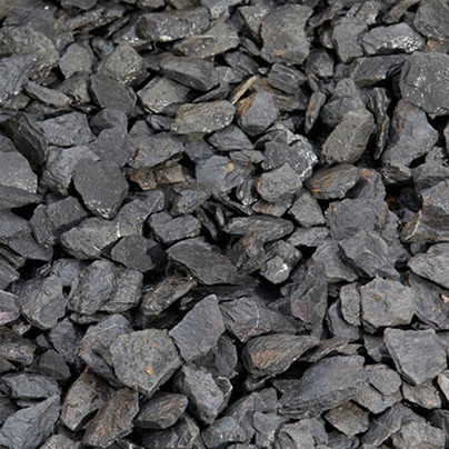 decorative aggregates_Charcoal slate – 40mm